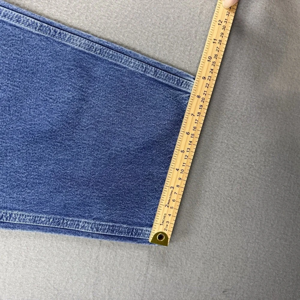 Carhartt Carpenter Jeans 34x30 Men's Blue B13 DST Dungaree Fit Denim Work Pants